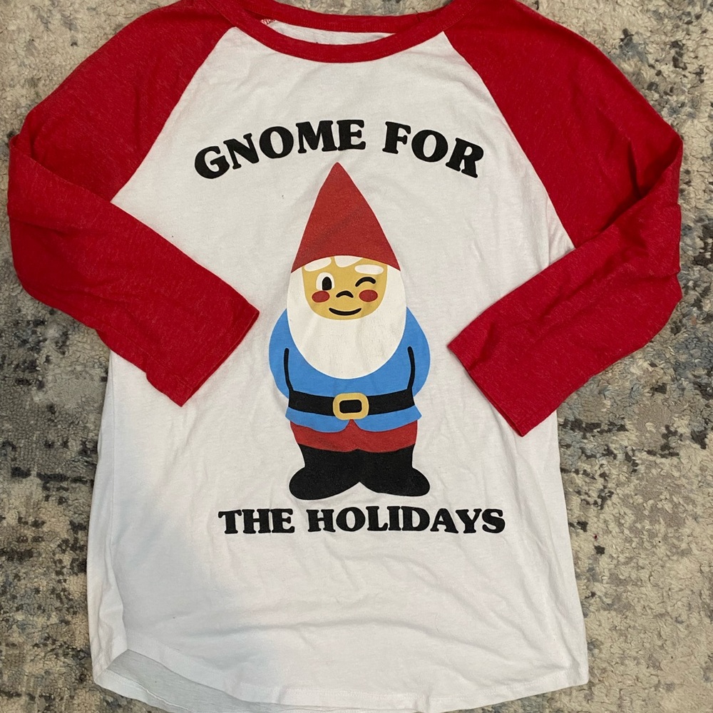 Women Christmas 1/4 sleeve shirt size M
